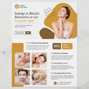 Modern Spa, Beauty Care, Beauty Salon Flyer