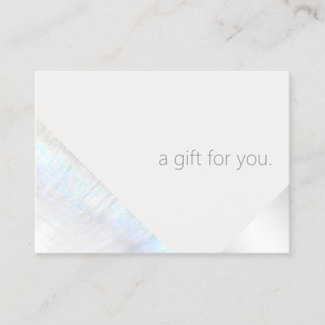 Modern Spa beauty Salon Gift Certificate (Front)