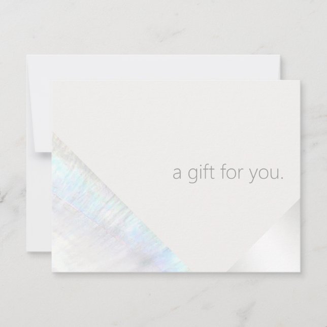 Modern Spa beauty Salon Gift Certificate Thank You Card (Front)