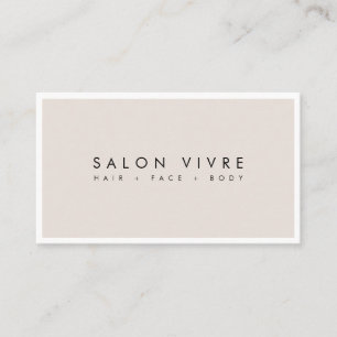 Modern Spa or Salon Minimalist Business Card