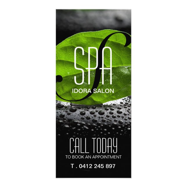 Modern Spa Rack Card (Front)
