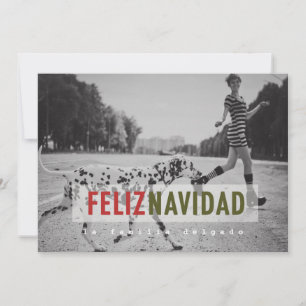 Modern Spanish Holiday Photo Card