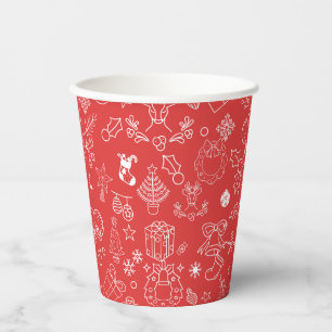 modern Sparkle and Cheer: Christmas party Paper Cups