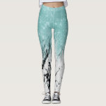 Modern Sparkly Aqua White Marble Glitter Gradient Leggings<br><div class="desc">This modern and glamourous design is a fusion of two popular design trends; glitter and marble. It features aqua blue faux printed glitter sequin striped gradient ombre on top of a white and black contemporary marble stone background. It's elegant, chic, and stylish! ***IMPORTANT DESIGN NOTE: For any custom design request...</div>