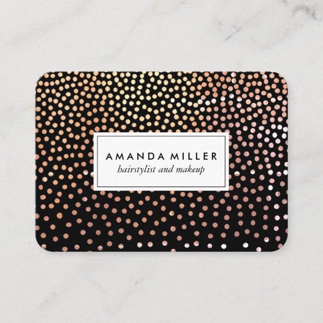 Modern Speckled Pattern Business Card (Front)