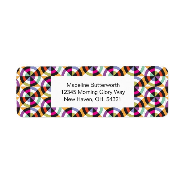 Modern Spinning Circles Quilt Pattern (Front)