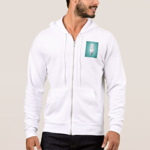 Modern Spiral Compact Fluorescent Lightbulb Hoodie