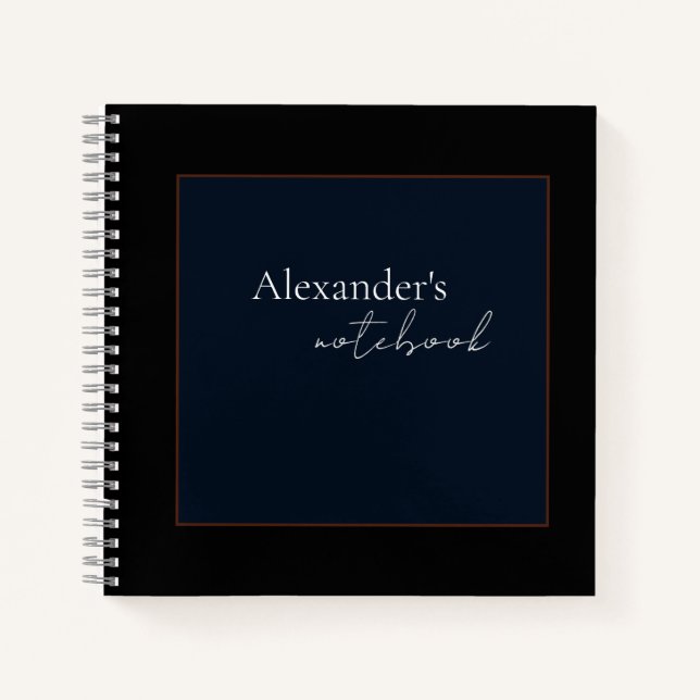 Modern Spiral Notebook (Front)