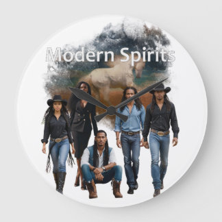 Modern Spirits Crew Cover Art Wall Clock