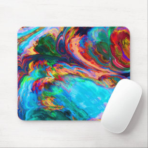 Modern Splash of Paints Mouse Mat