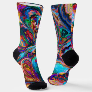 Modern Splash of Paints Socks