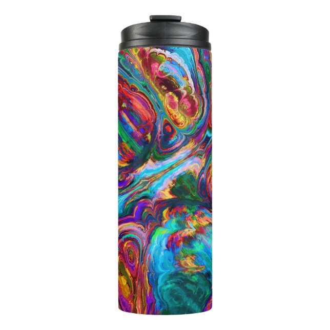 Modern Splash of Paints Thermal Tumbler (Front)