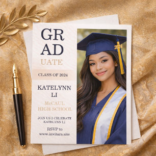 Modern Split Layout Invitation