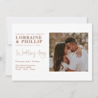 Modern Split Layout with Photo wedding