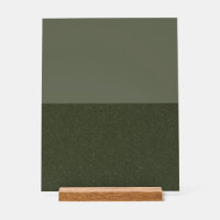 Modern Split Moss Green Acrylic Sign – Customise