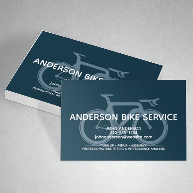 Modern Sport Bike Repair Maintenance Coaching Business Card (Creator Uploaded)
