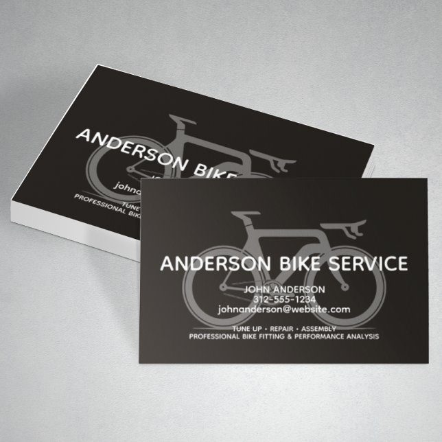Modern Sport Bike Repair Maintenance Coaching Business Card (Creator Uploaded)