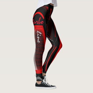 Modern sport design turbo line leggings