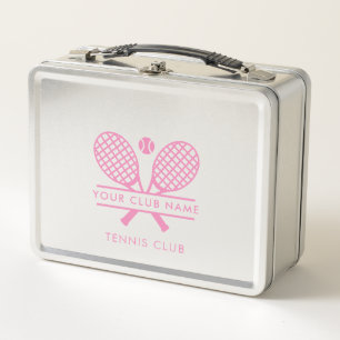 Modern Sports Club Name Tennis Team Coach Swag Metal Lunch Box
