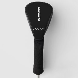 Modern sporty monogrammed Plural80 Golf Head Cover