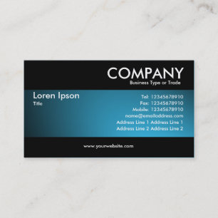 Modern - Spotlit Sky Blue Business Card