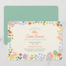 Modern Spring Floral Easter Brunch