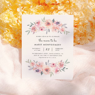 Modern Spring Floral Mum To Be Baby Shower Invitation Postcard