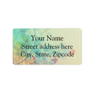 Modern Spring Floral Wedding Label