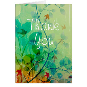 Modern Spring Floral Wedding Thank You
