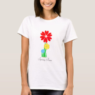 Modern Spring Flowers T-Shirt
