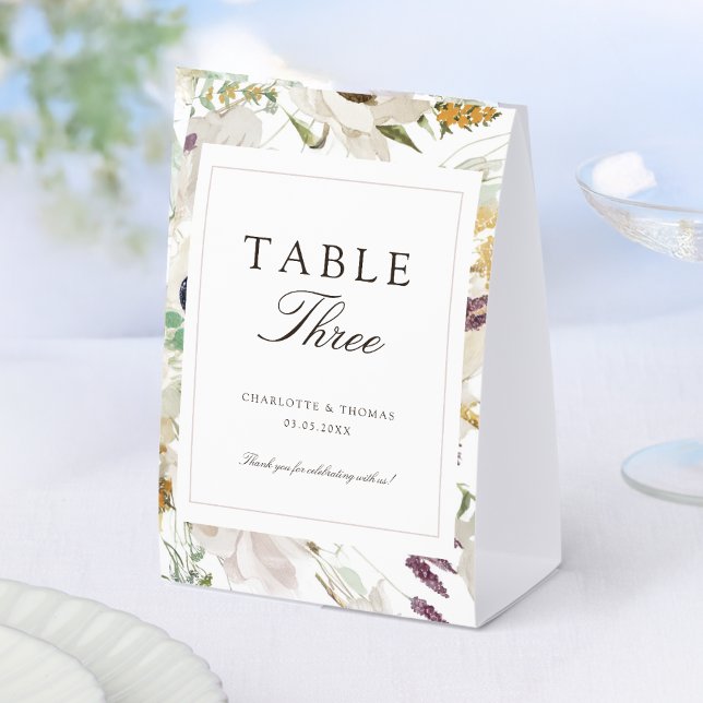  Modern Spring Wedding Table Number (Creator Uploaded)