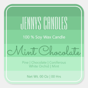 Modern Square Border Pastel Rainbow Ombre Teal Sticker