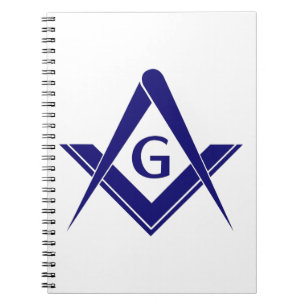 Modern Square & Compasses Notebook