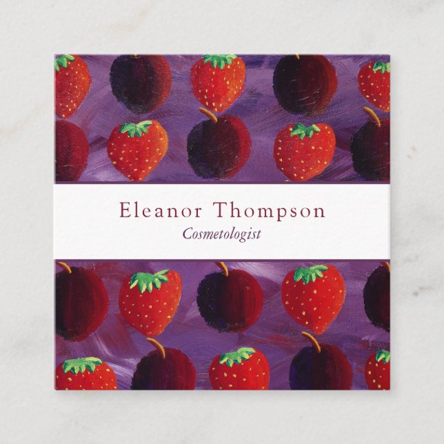 Modern Square Professional Business Card (Front)