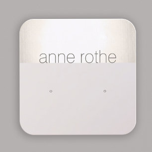 Modern Square Stud Earring  Display Holder  Square Square Business Card