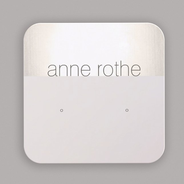 Modern Square Stud Earring  Display Holder  Square Square Business Card (Creator Uploaded)