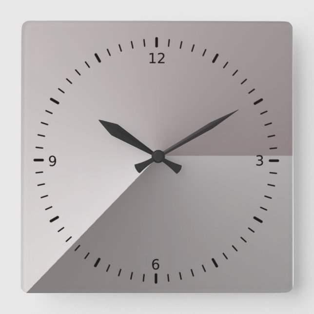 Modern Square Wall Clock (Front)