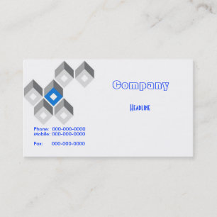 Modern Squares Business Card