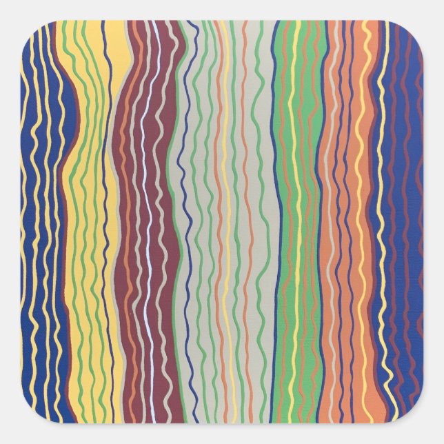 Modern Squiggles 3 Stickers (Front)