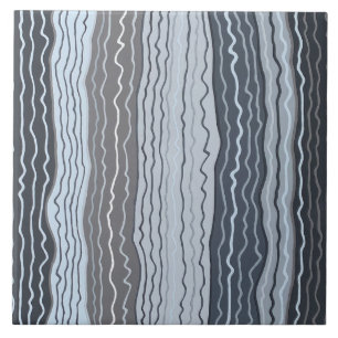 Modern Squiggles 4 6 x 6 Ceramic Tile
