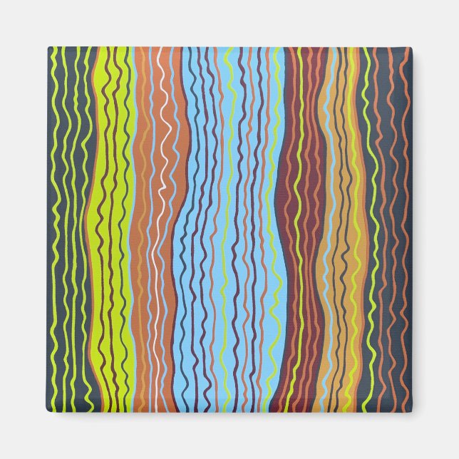 Modern Squiggles 4 Magnet (Front)
