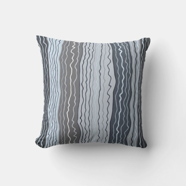 Modern Squiggles 5 16 x 16 Poly Throw Pillow (Front)