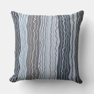 Modern Squiggles 5 20 x 20 Poly Throw Pillow