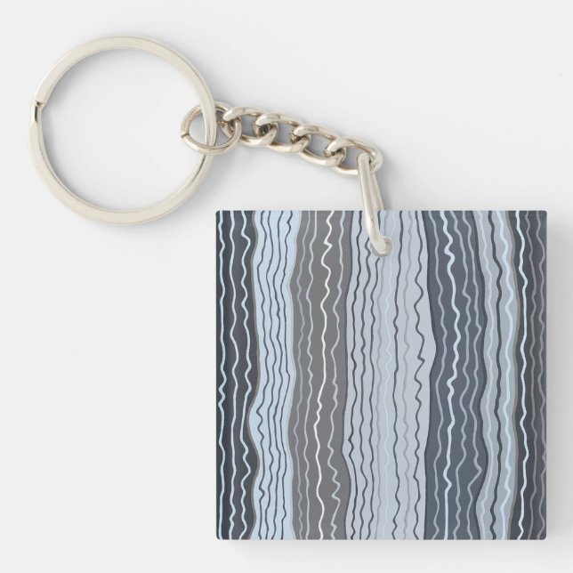 Modern Squiggles 5 Keychain (Front)