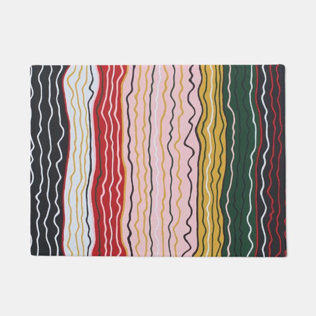 Modern Squiggles Doormat (Front)