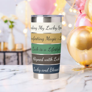 Modern St. Patrick’s Day Gradient Insulated Tumbler