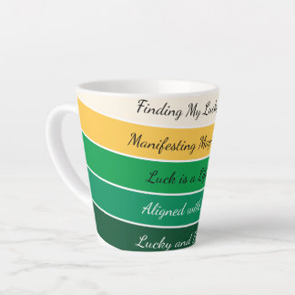 Modern St. Patrick’s Day Gradient Latte Mug