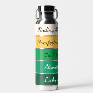 Modern St. Patrick’s Day Gradient Water Bottle