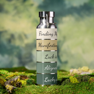 Modern St. Patrick’s Day Gradient Water Bottle