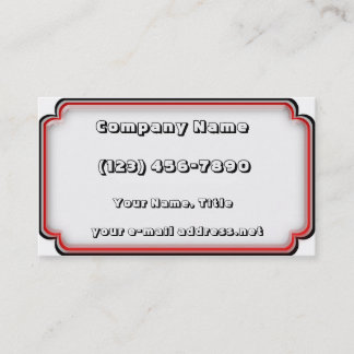 Modern Stacked Plastic Business Card